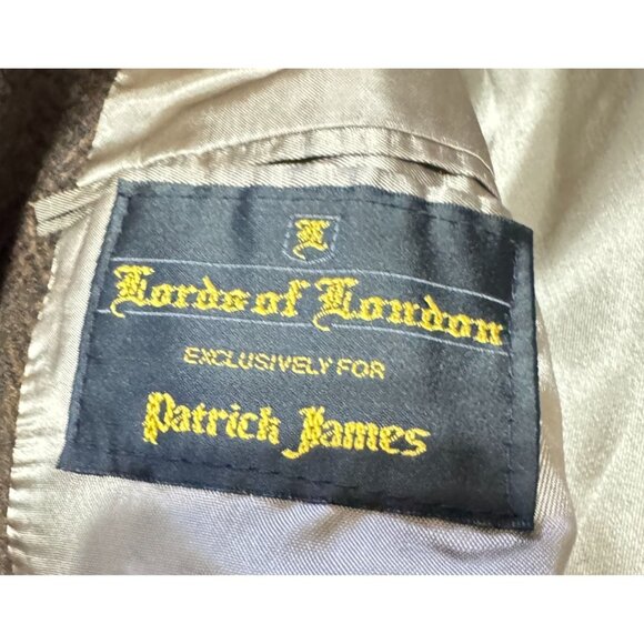 BROWN CAMEL HAIR SPORT COAT SZ 42R 2 BUTTON LORDS OF LONDON LINED STRUCTURED MEN - Picture 4 of 5